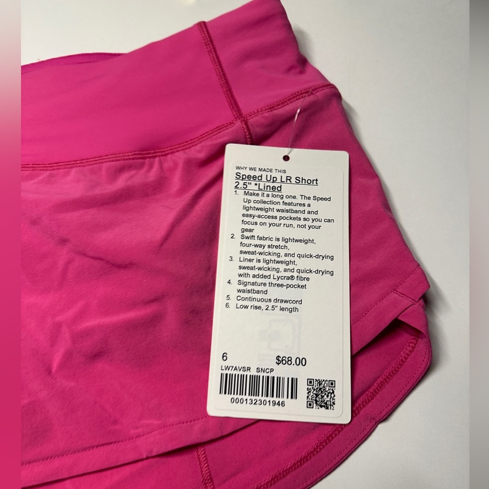 Lululemon Speed Up Low Rise Short 2.5”